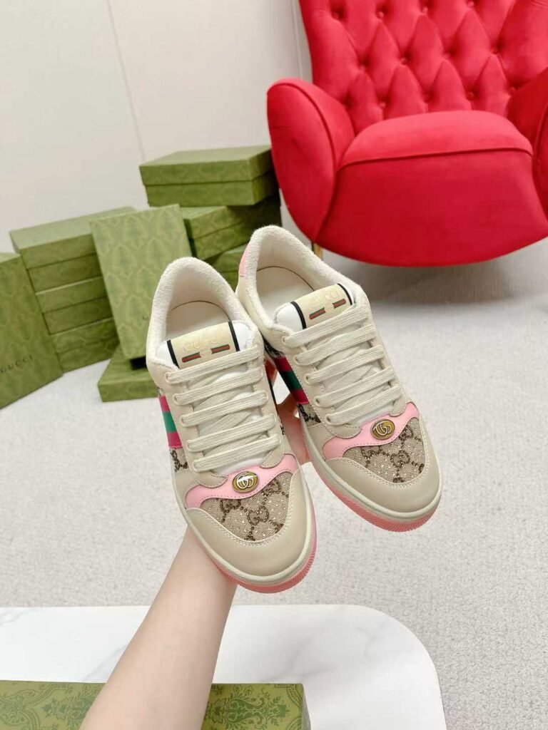 Aurora Custom StudioGucci Screener GG Supreme Sneakers