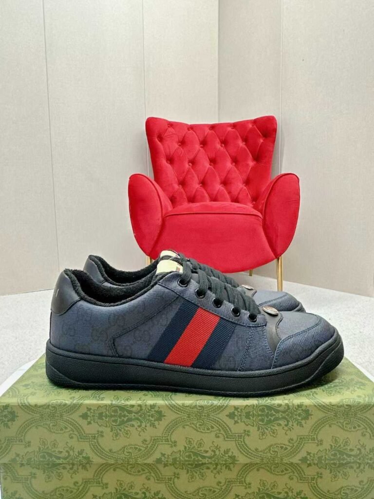 Aurora Custom StudioGucci Screener GG Supreme Sneakers