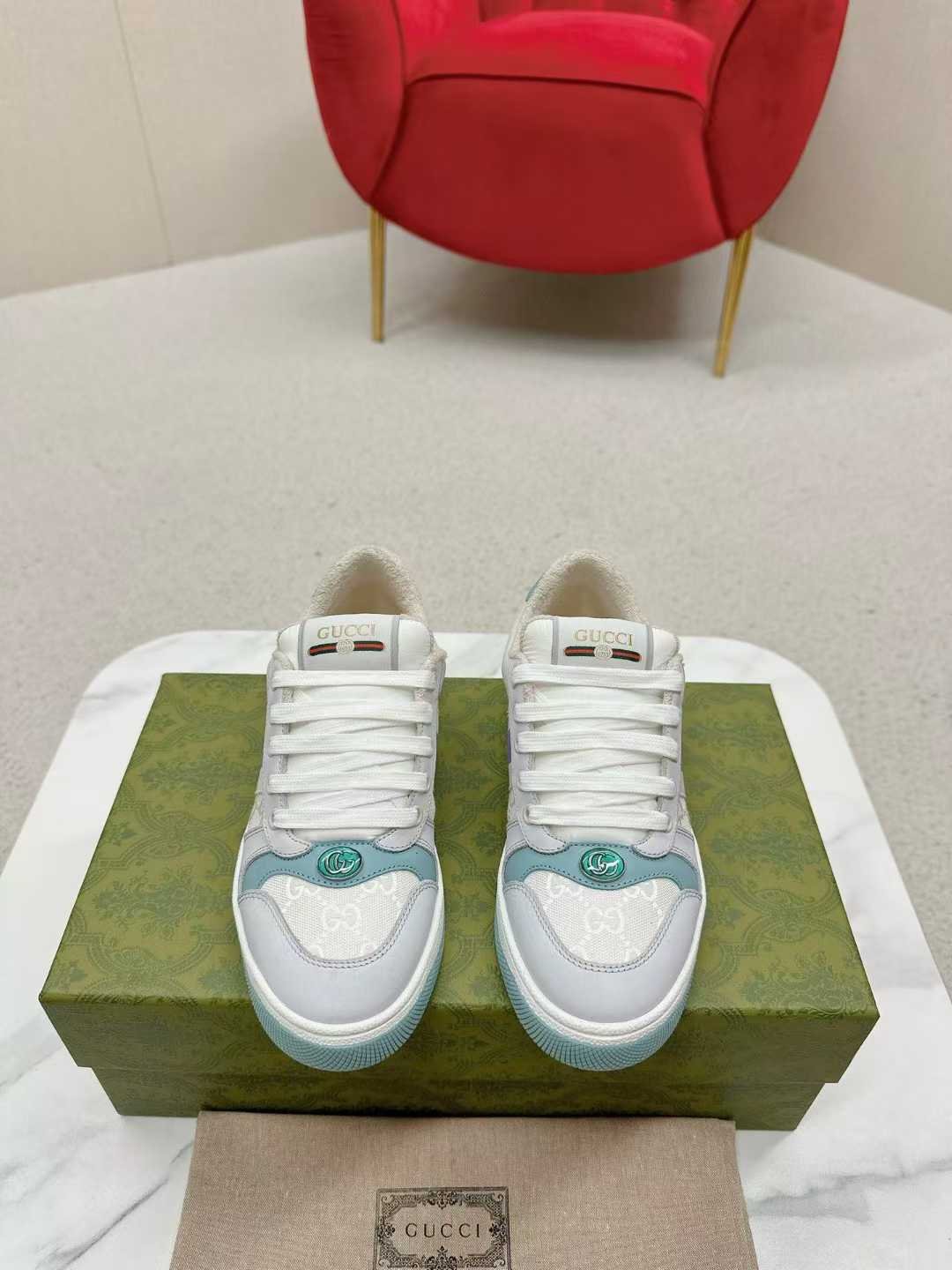 Aurora Custom StudioGucci Screener GG Supreme Sneakers - Image 2