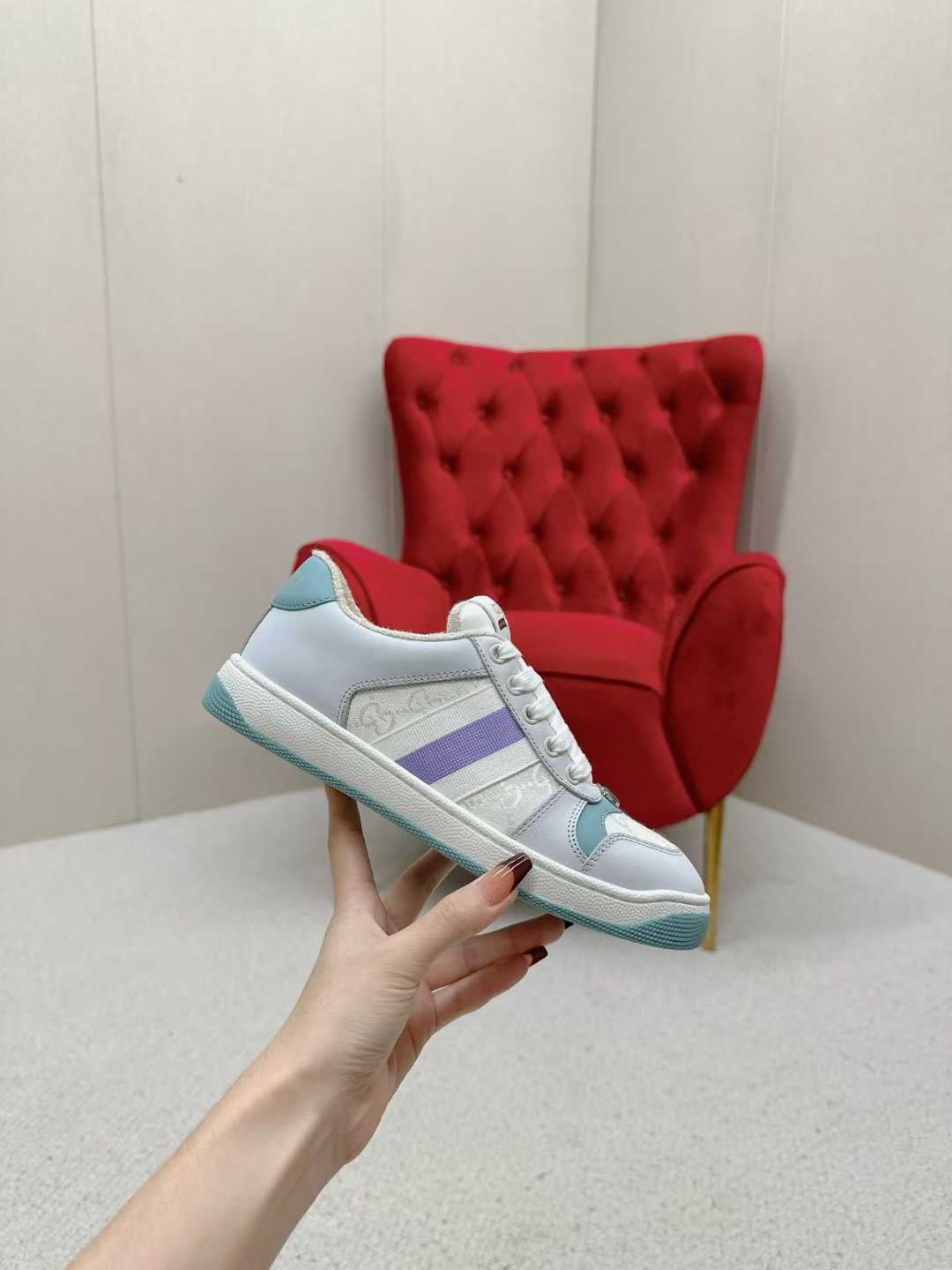 Aurora Custom StudioGucci Screener GG Supreme Sneakers - Image 3