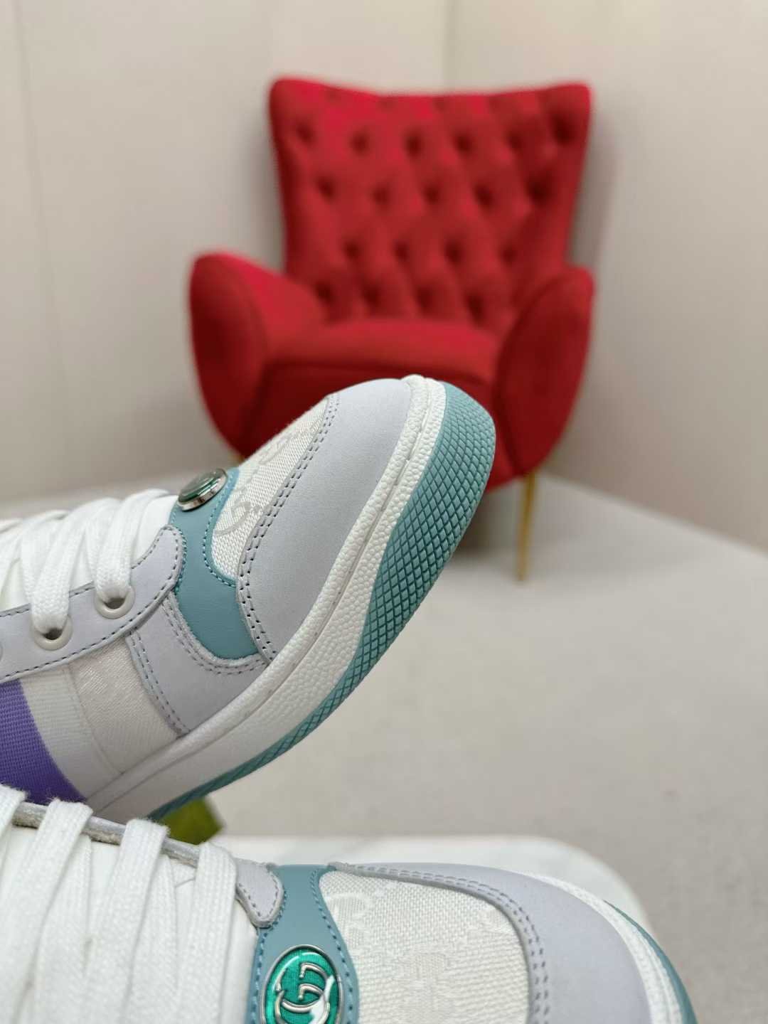 Aurora Custom StudioGucci Screener GG Supreme Sneakers - Image 6