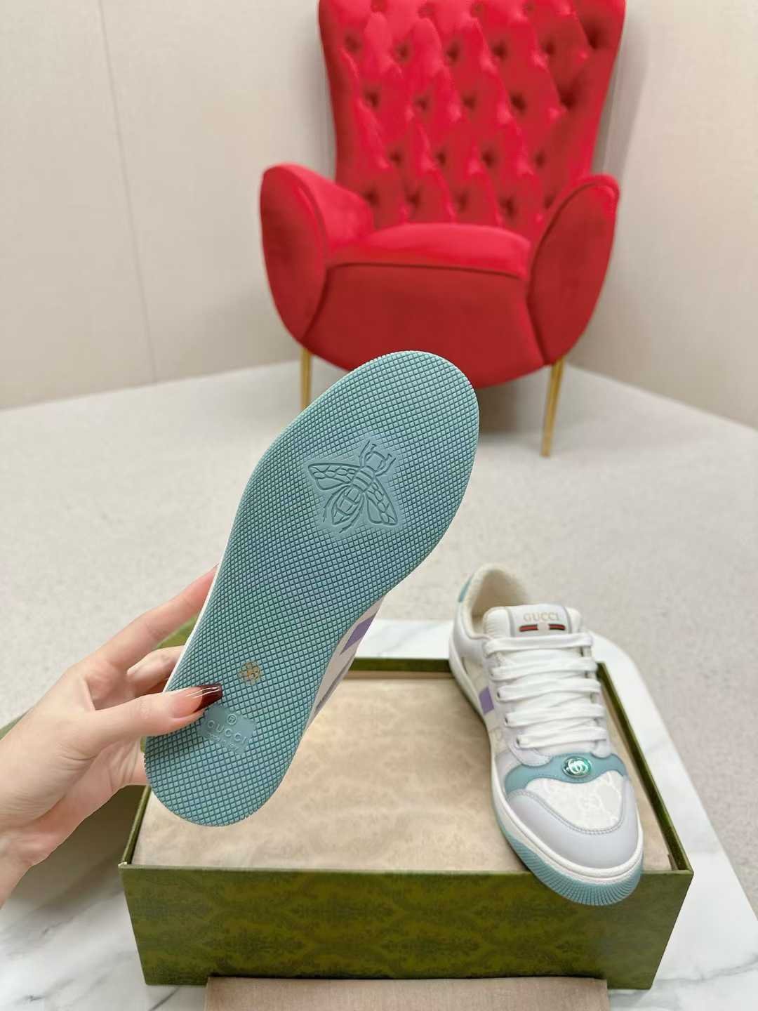 Aurora Custom StudioGucci Screener GG Supreme Sneakers - Image 8