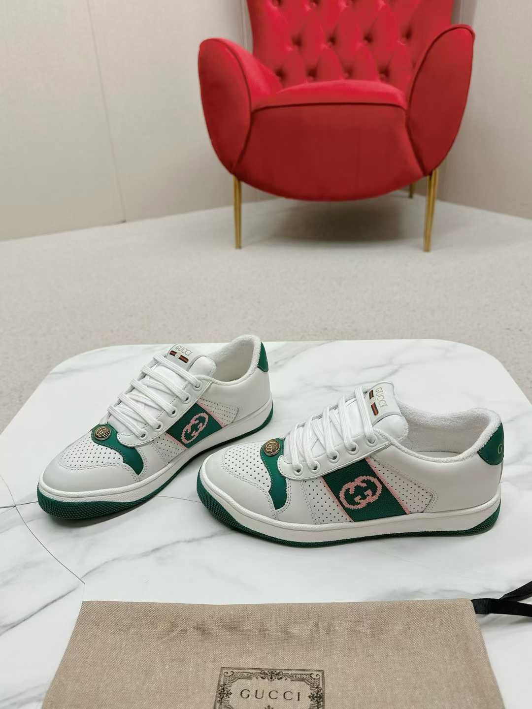 Aurora Custom StudioGucci Screener GG Supreme Sneakers - Image 5