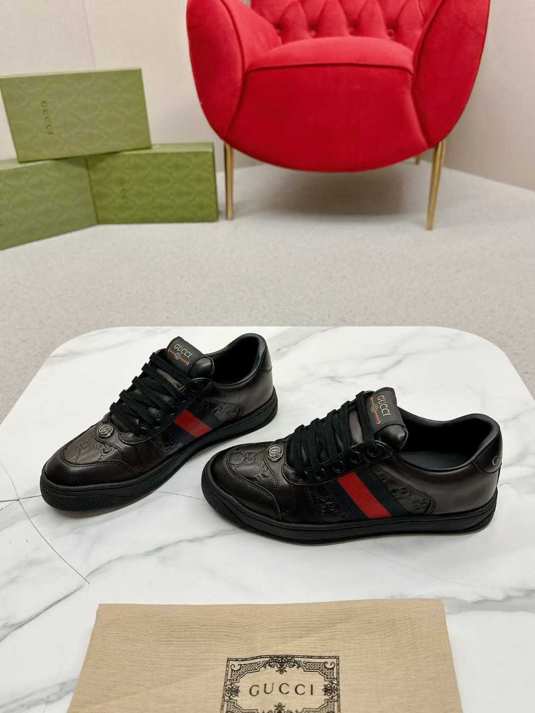 Aurora Custom StudioGucci Screener GG Supreme Sneakers - Image 5