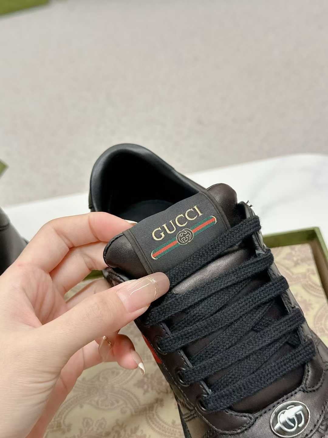 Aurora Custom StudioGucci Screener GG Supreme Sneakers - Image 6