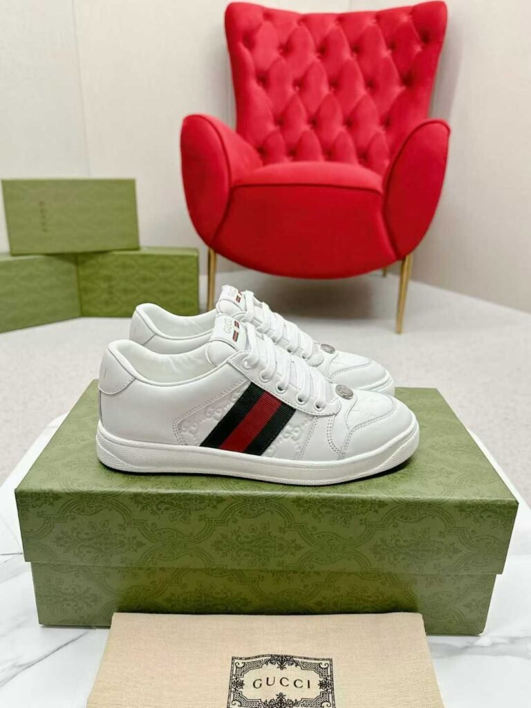 Aurora Custom StudioGucci Screener GG Supreme Sneakers