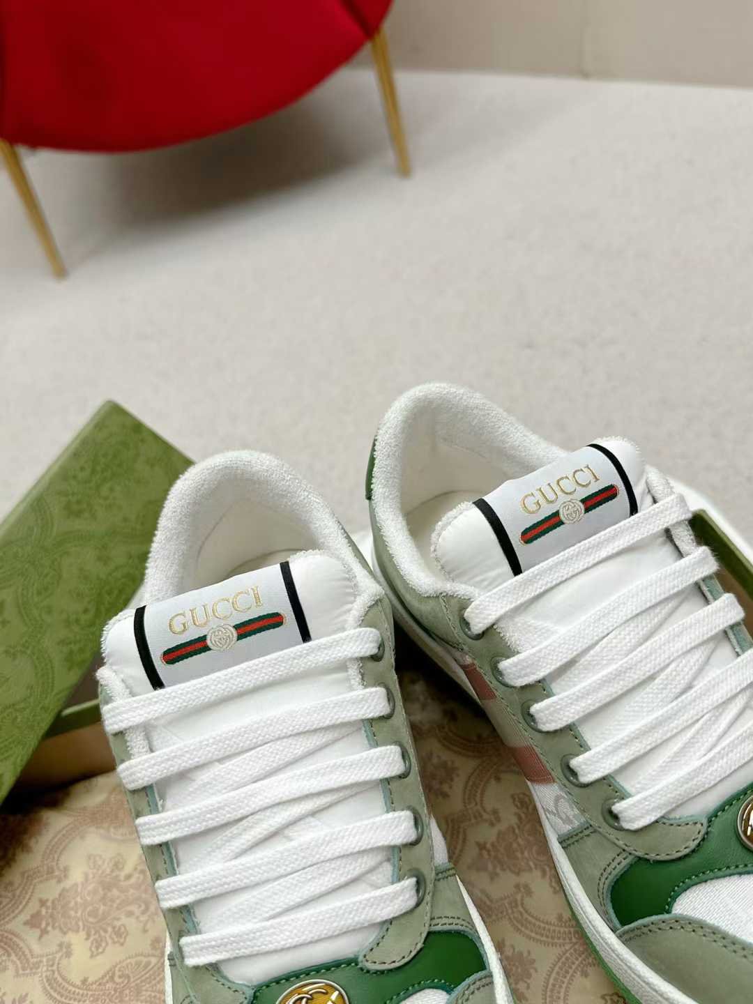 Aurora Custom StudioGucci Screener GG Supreme Sneakers - Image 5