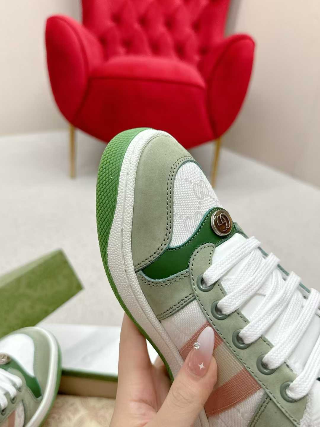 Aurora Custom StudioGucci Screener GG Supreme Sneakers - Image 6
