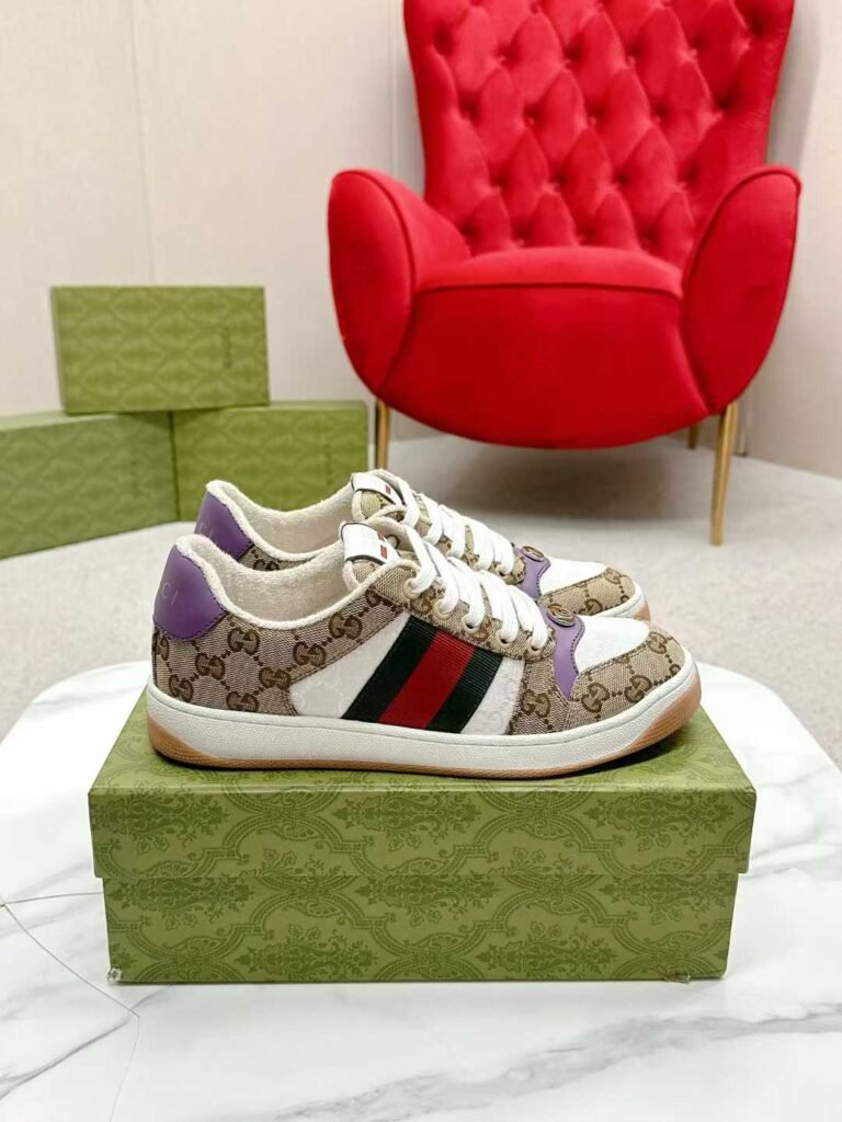 Aurora Custom StudioGucci Screener GG Supreme Sneakers