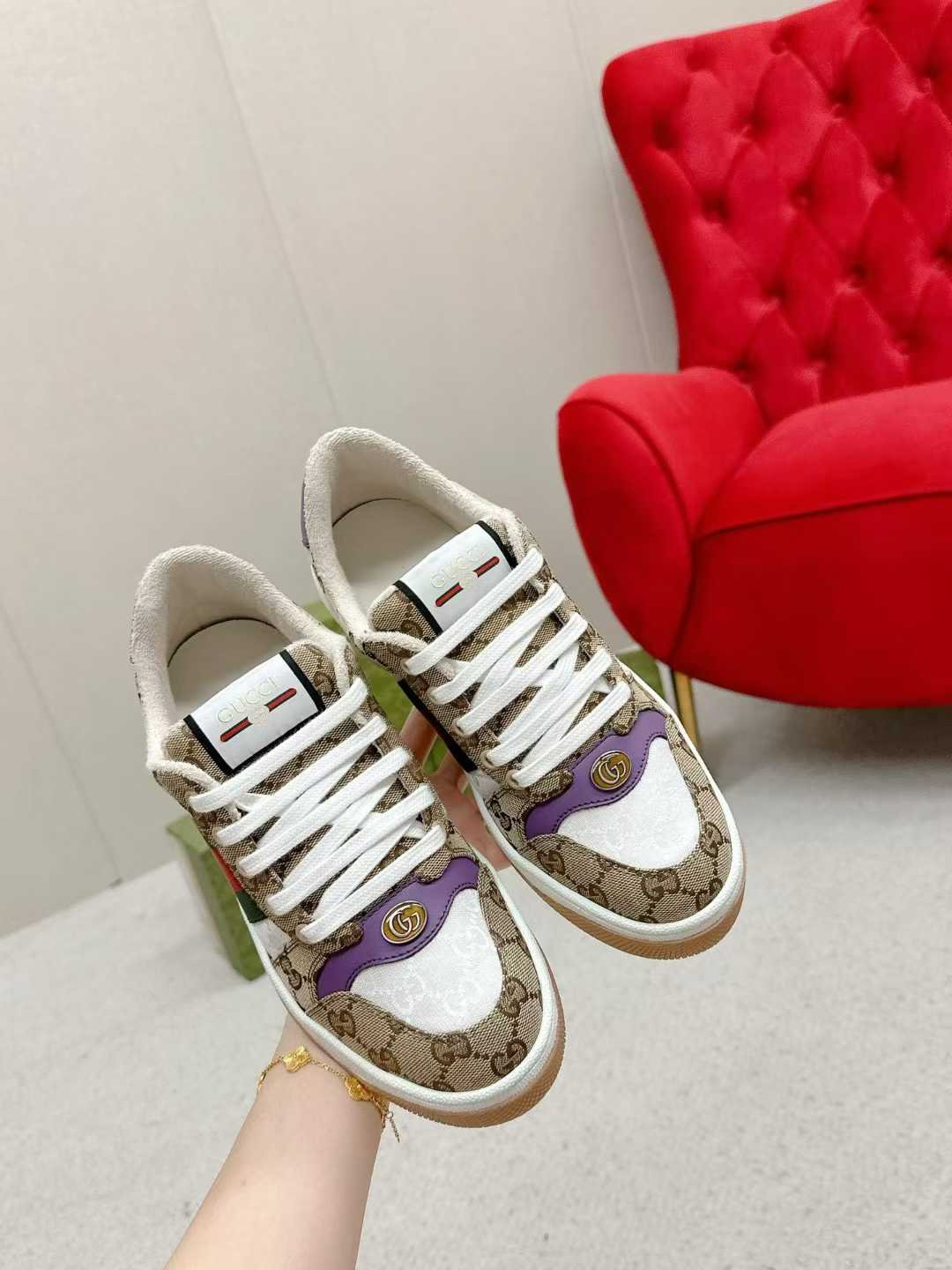 Aurora Custom StudioGucci Screener GG Supreme Sneakers - Image 4