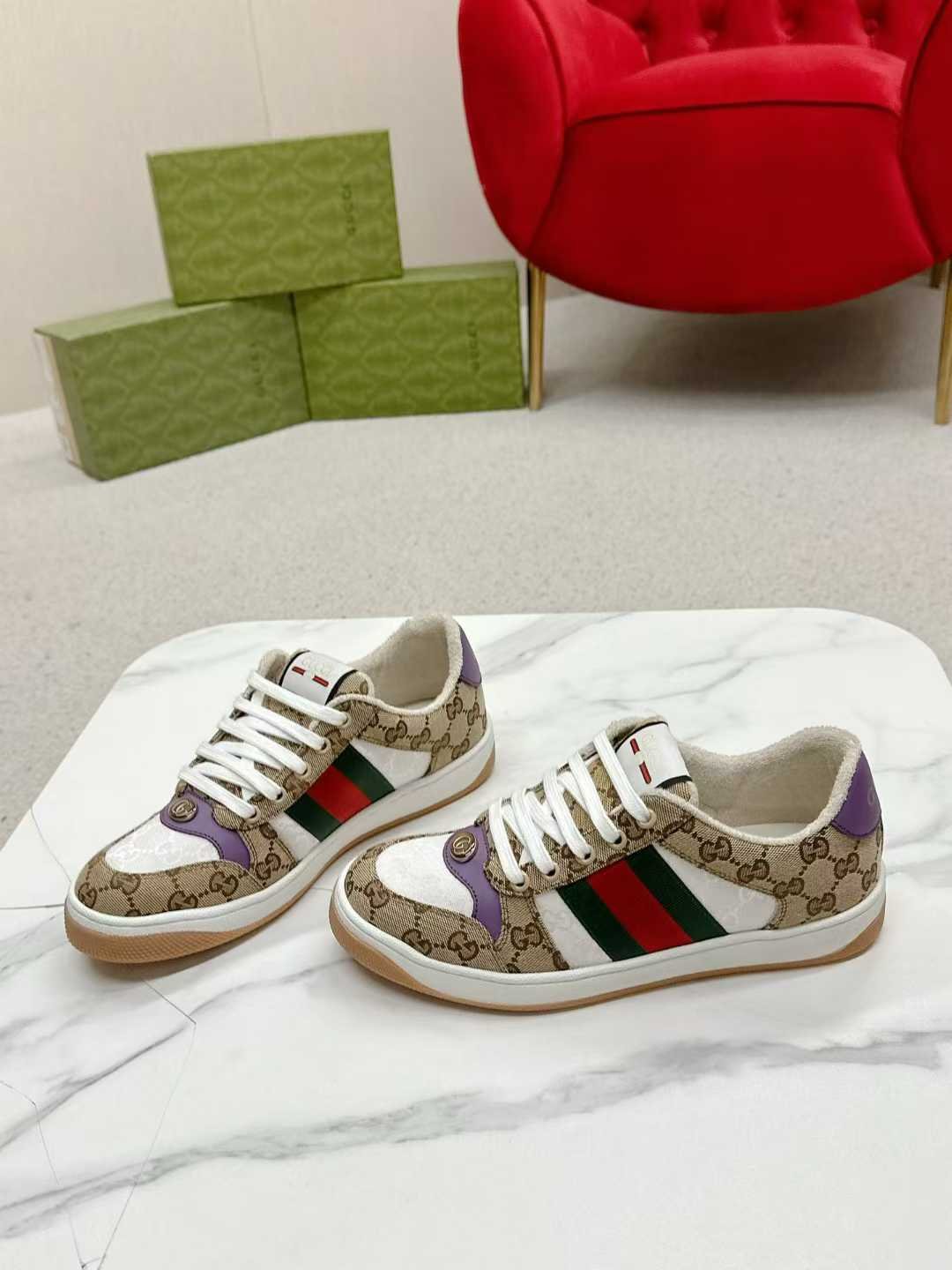 Aurora Custom StudioGucci Screener GG Supreme Sneakers - Image 5
