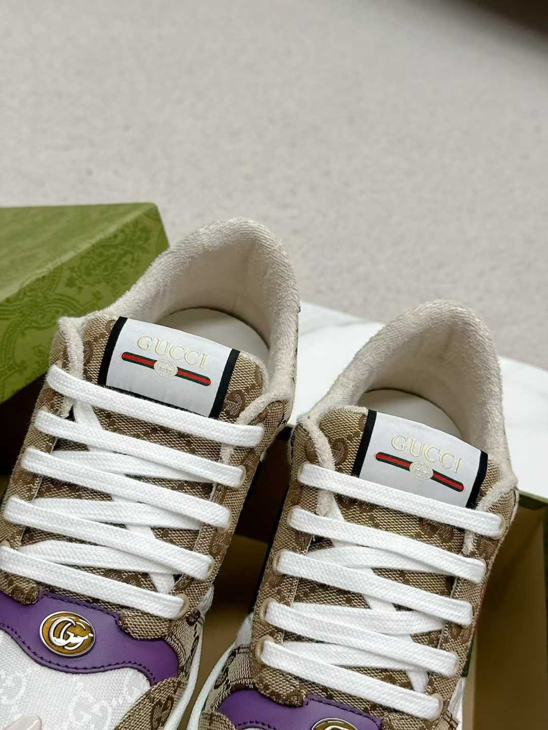 Aurora Custom StudioGucci Screener GG Supreme Sneakers - Image 6