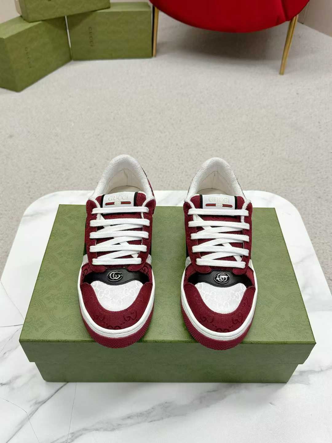 Aurora Custom StudioGucci Screener GG Supreme Sneakers - Image 2