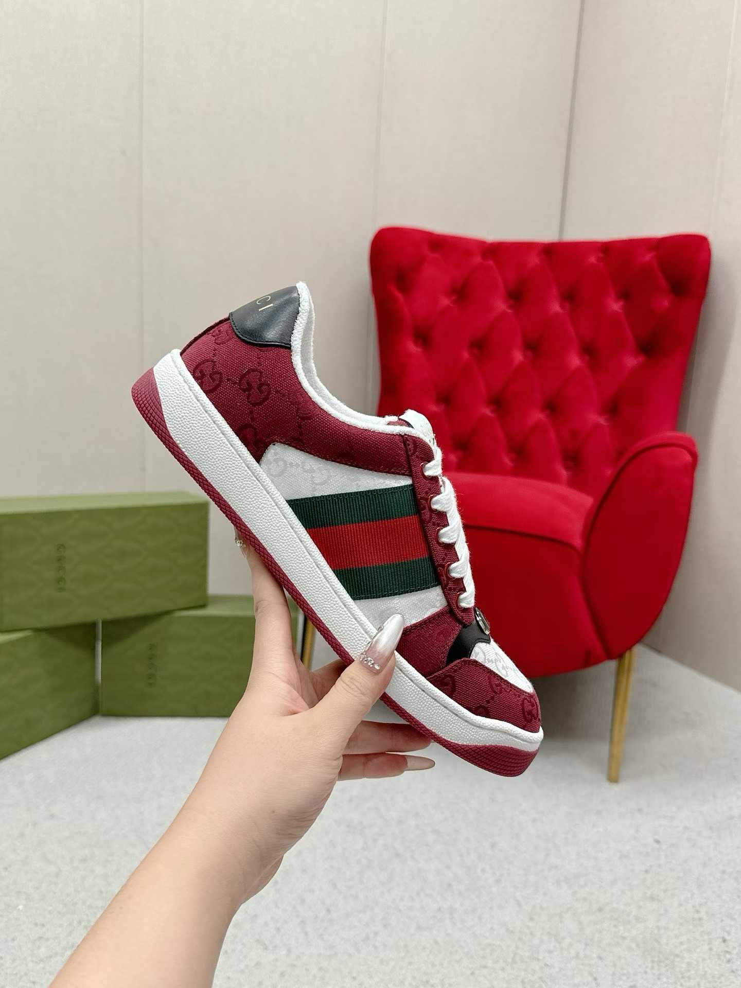 Aurora Custom StudioGucci Screener GG Supreme Sneakers - Image 4
