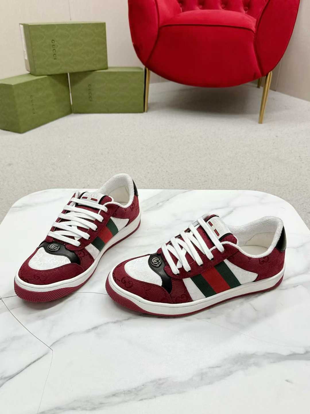 Aurora Custom StudioGucci Screener GG Supreme Sneakers - Image 5