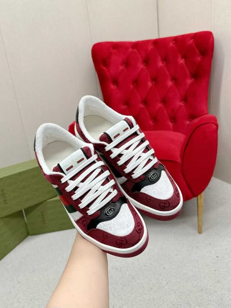 Aurora Custom StudioGucci Screener GG Supreme Sneakers