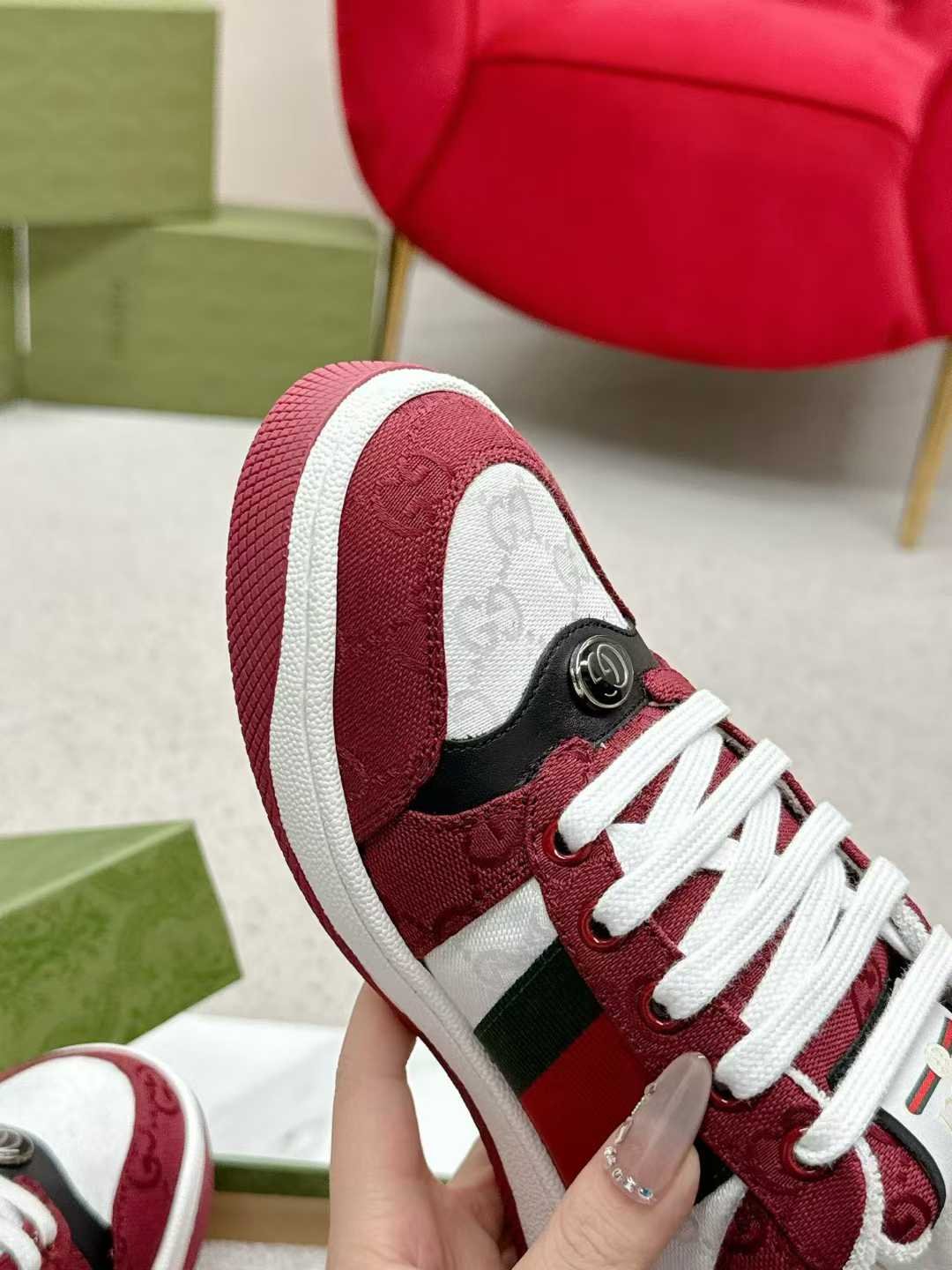 Aurora Custom StudioGucci Screener GG Supreme Sneakers - Image 7