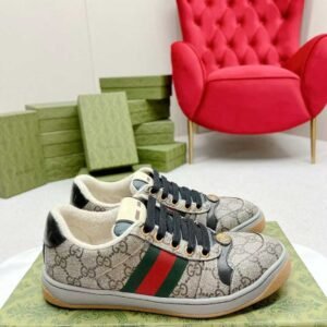 Aurora Custom StudioGucci Screener GG Supreme Sneakers