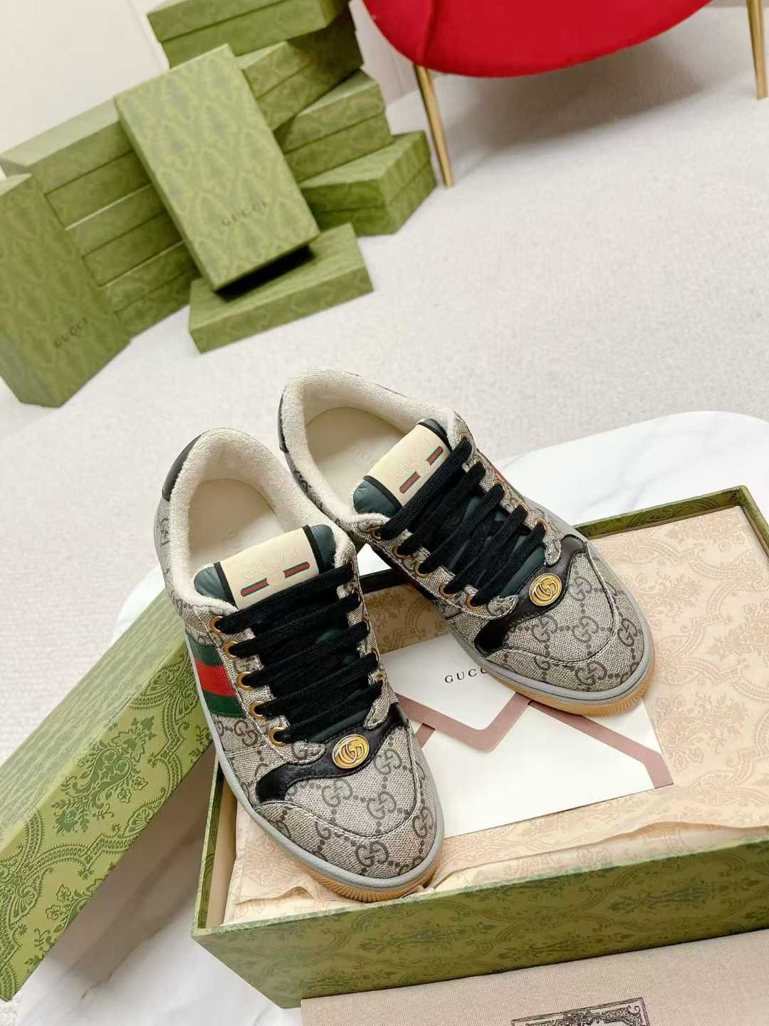 Aurora Custom StudioGucci Screener GG Supreme Sneakers - Image 5
