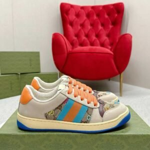 Aurora Custom StudioGucci Screener GG Supreme Sneakers