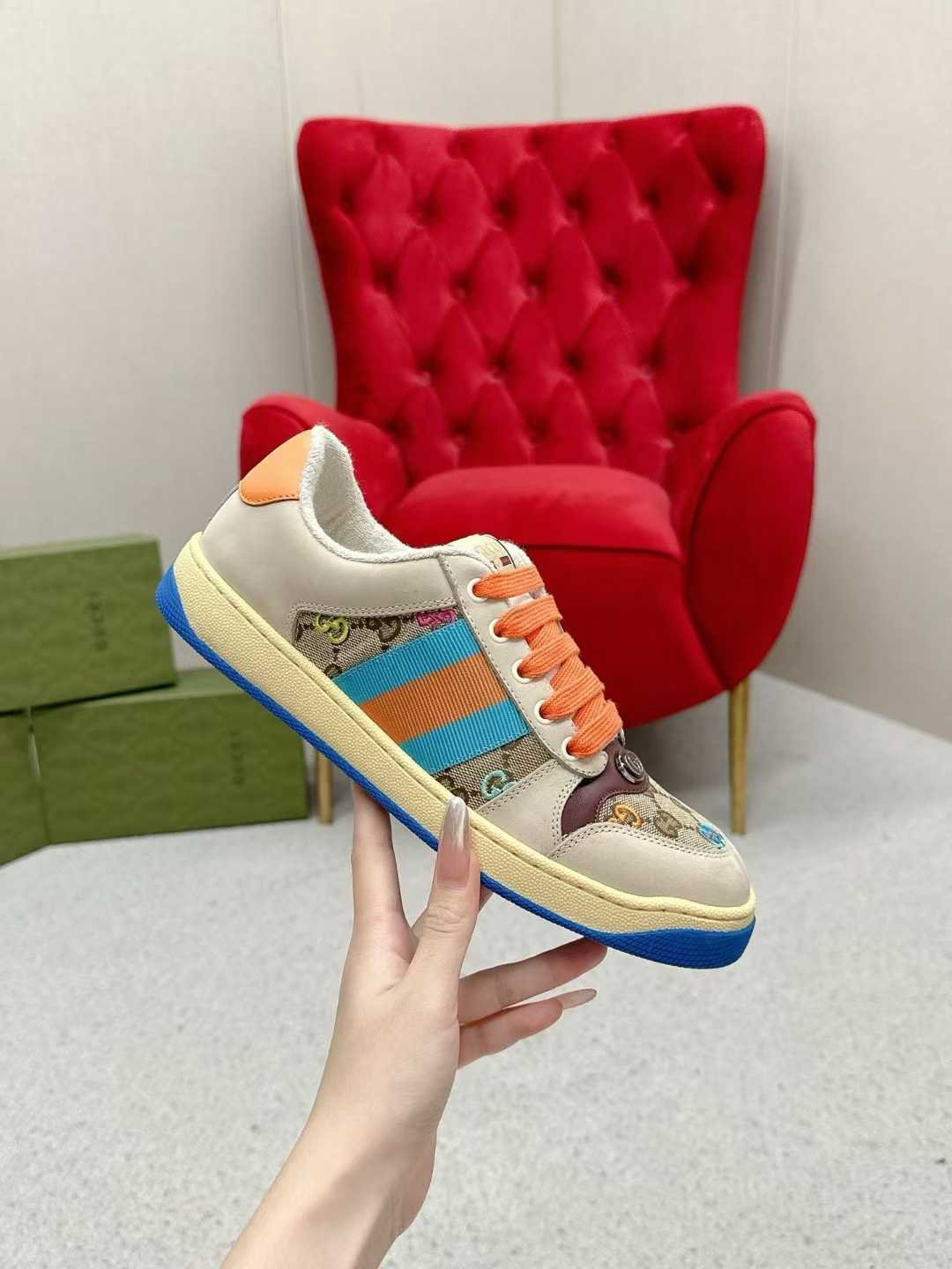 Aurora Custom StudioGucci Screener GG Supreme Sneakers - Image 2
