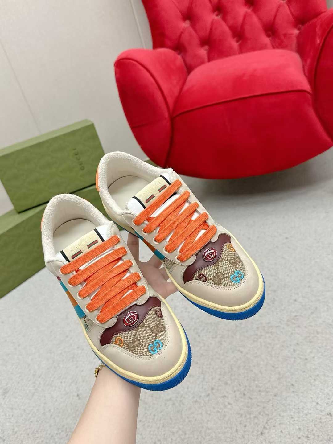 Aurora Custom StudioGucci Screener GG Supreme Sneakers - Image 3