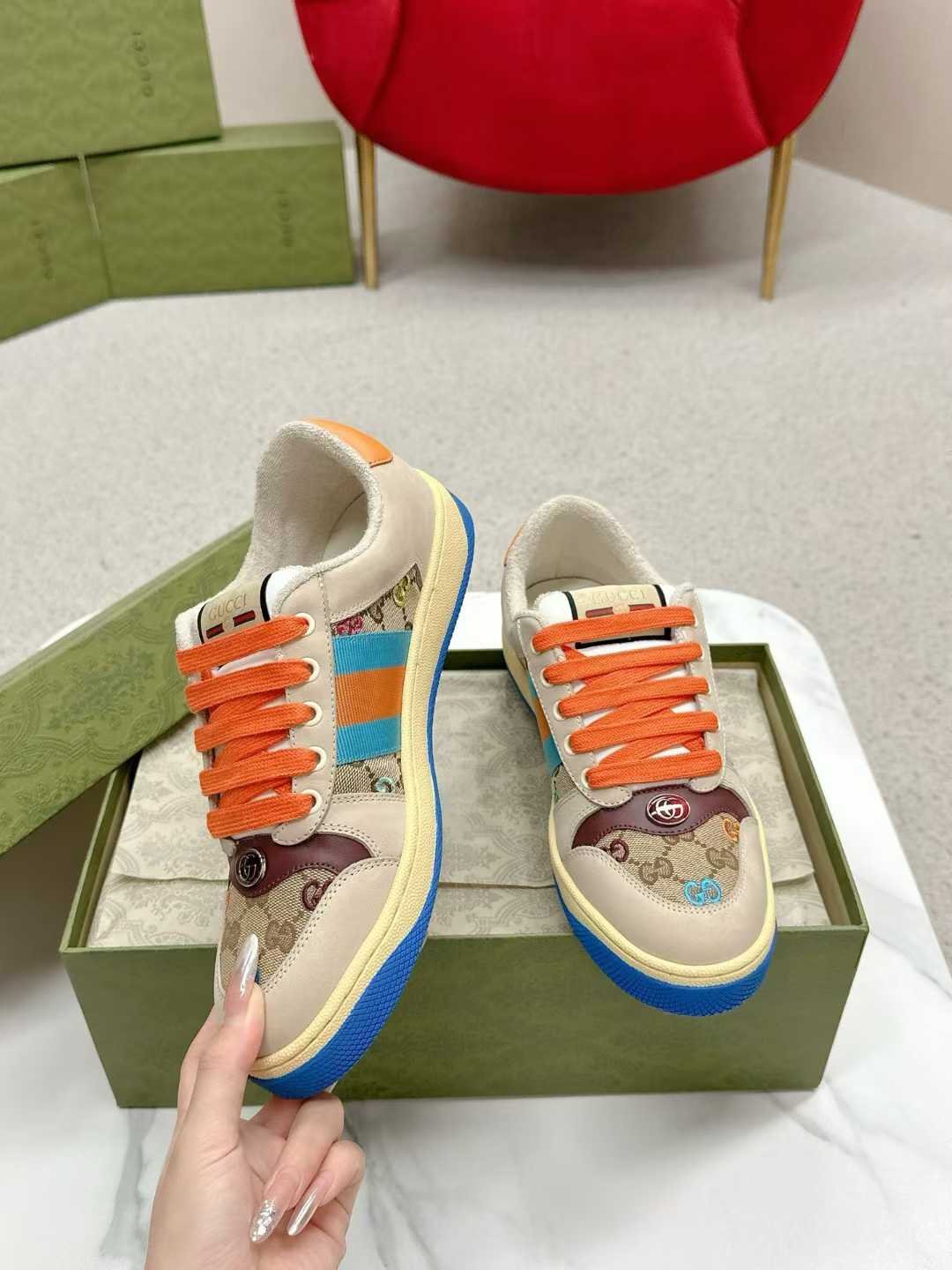 Aurora Custom StudioGucci Screener GG Supreme Sneakers - Image 5