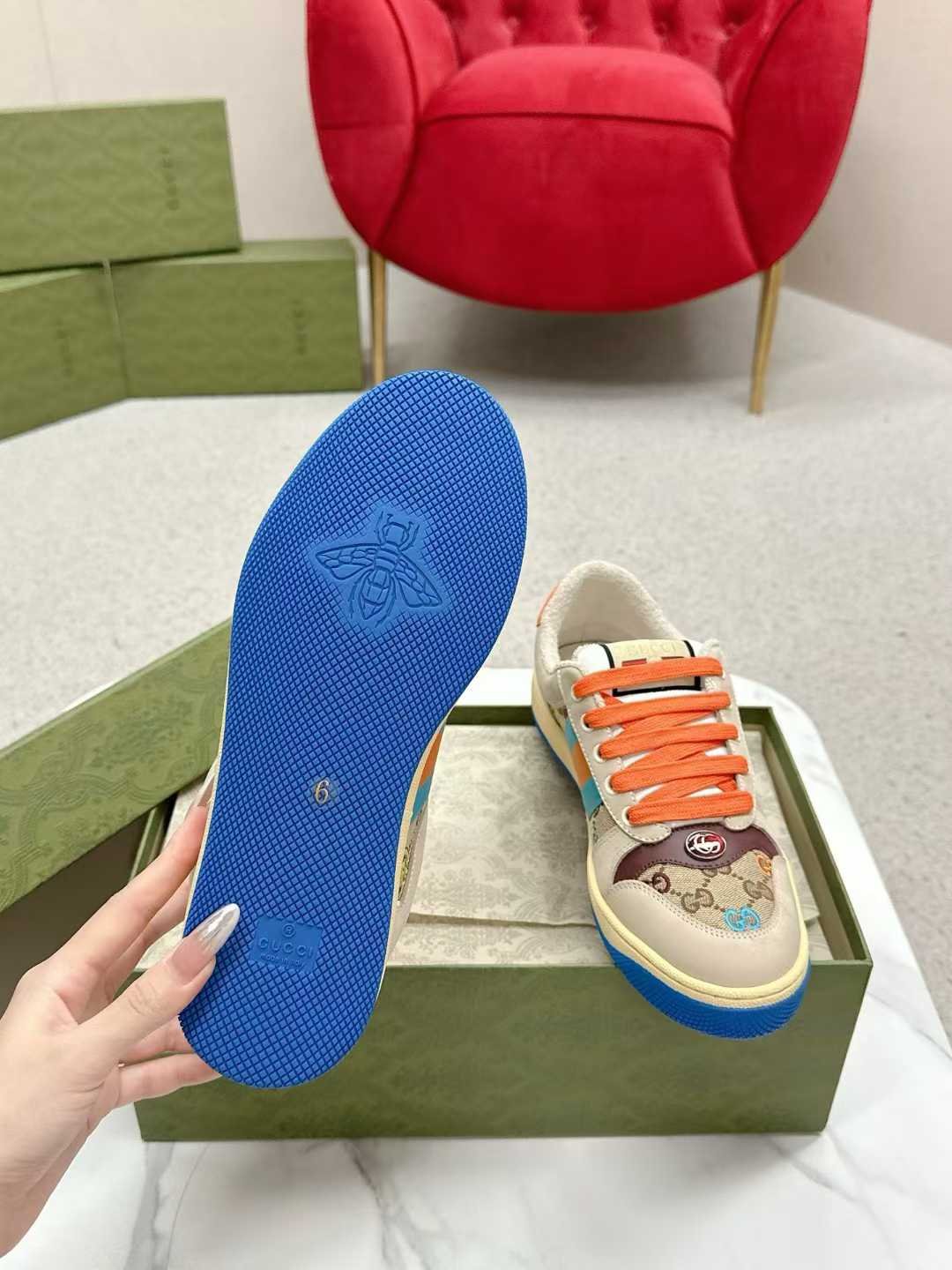 Aurora Custom StudioGucci Screener GG Supreme Sneakers - Image 7