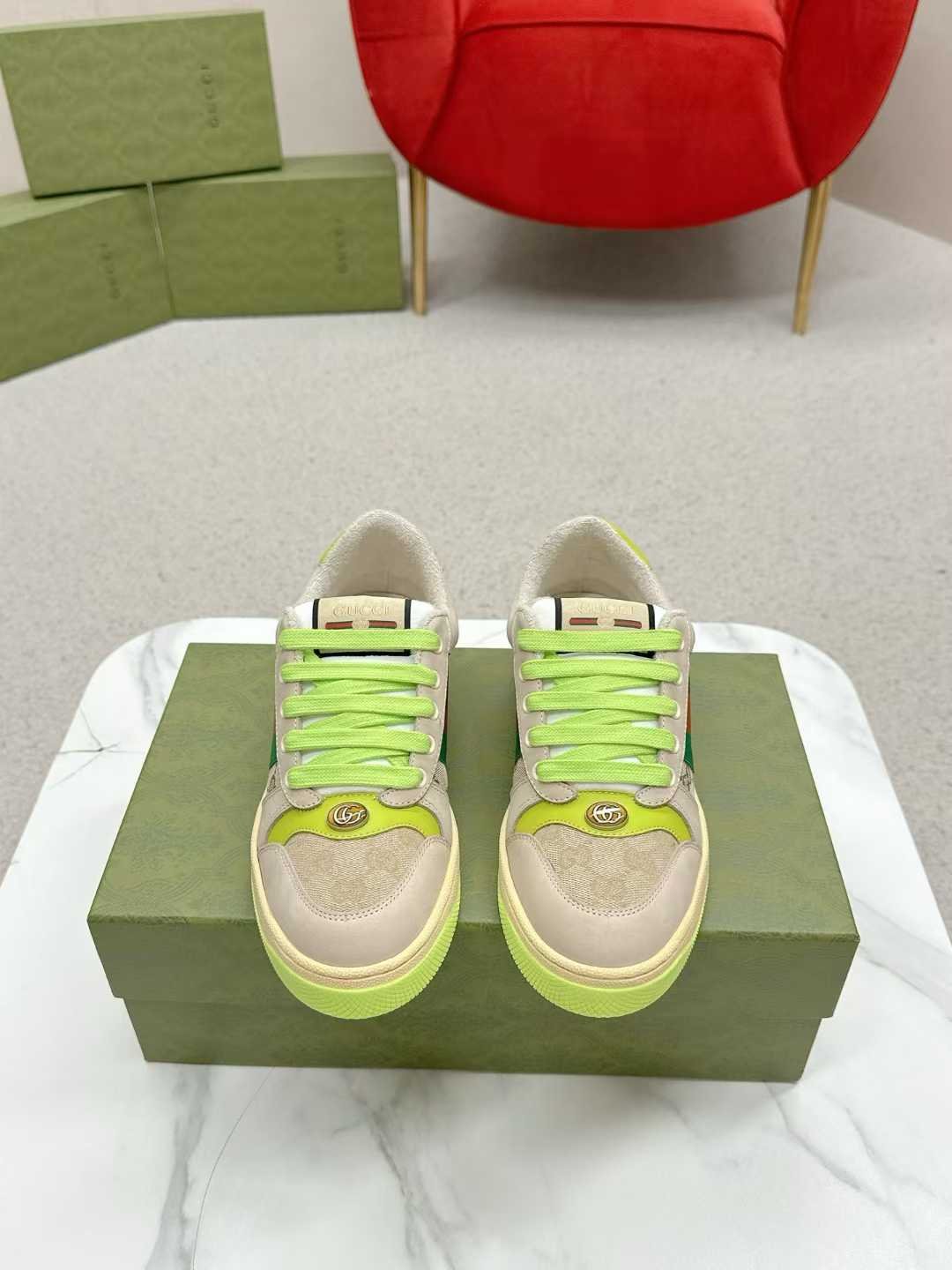 Aurora Custom StudioGucci Screener GG Supreme Sneakers - Image 2