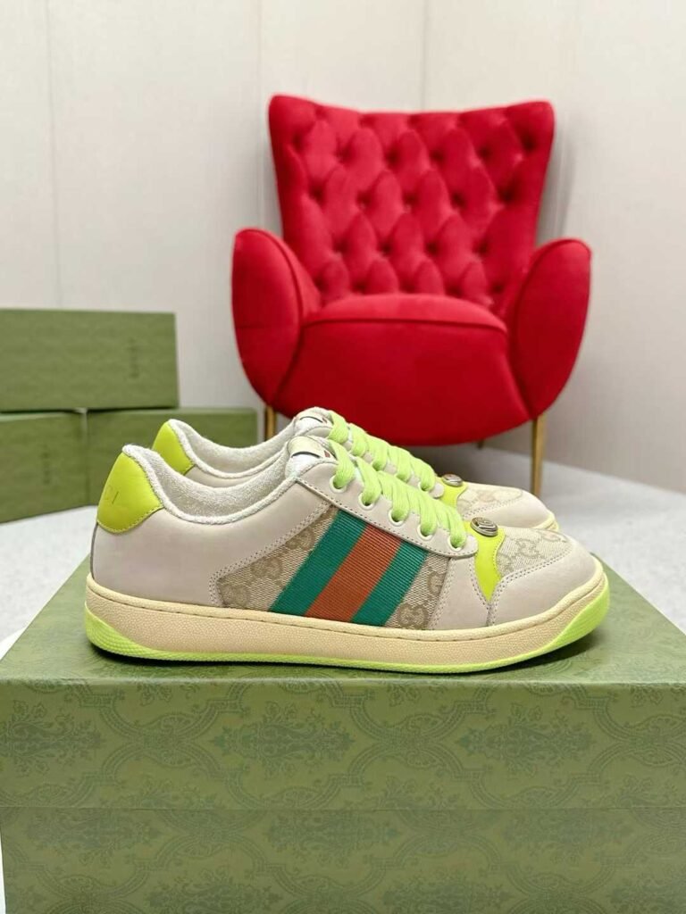 Aurora Custom StudioGucci Screener GG Supreme Sneakers