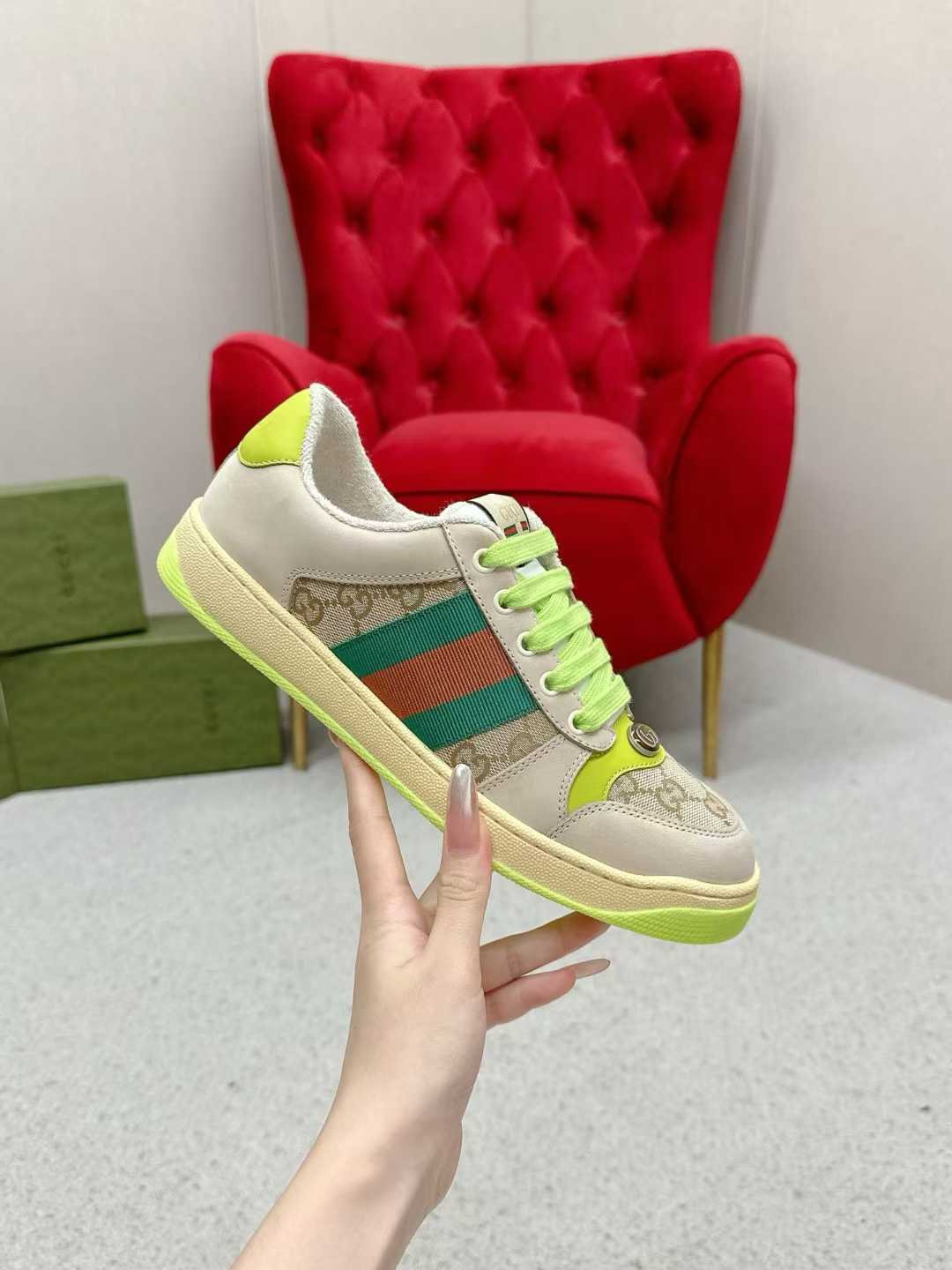 Aurora Custom StudioGucci Screener GG Supreme Sneakers - Image 3