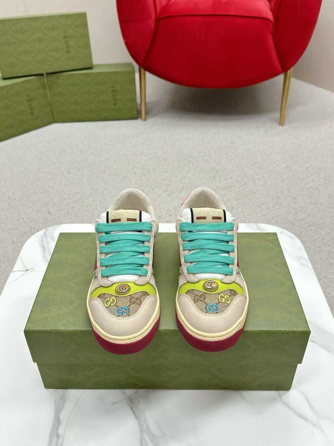 Aurora Custom StudioGucci Screener GG Supreme Sneakers - Image 2