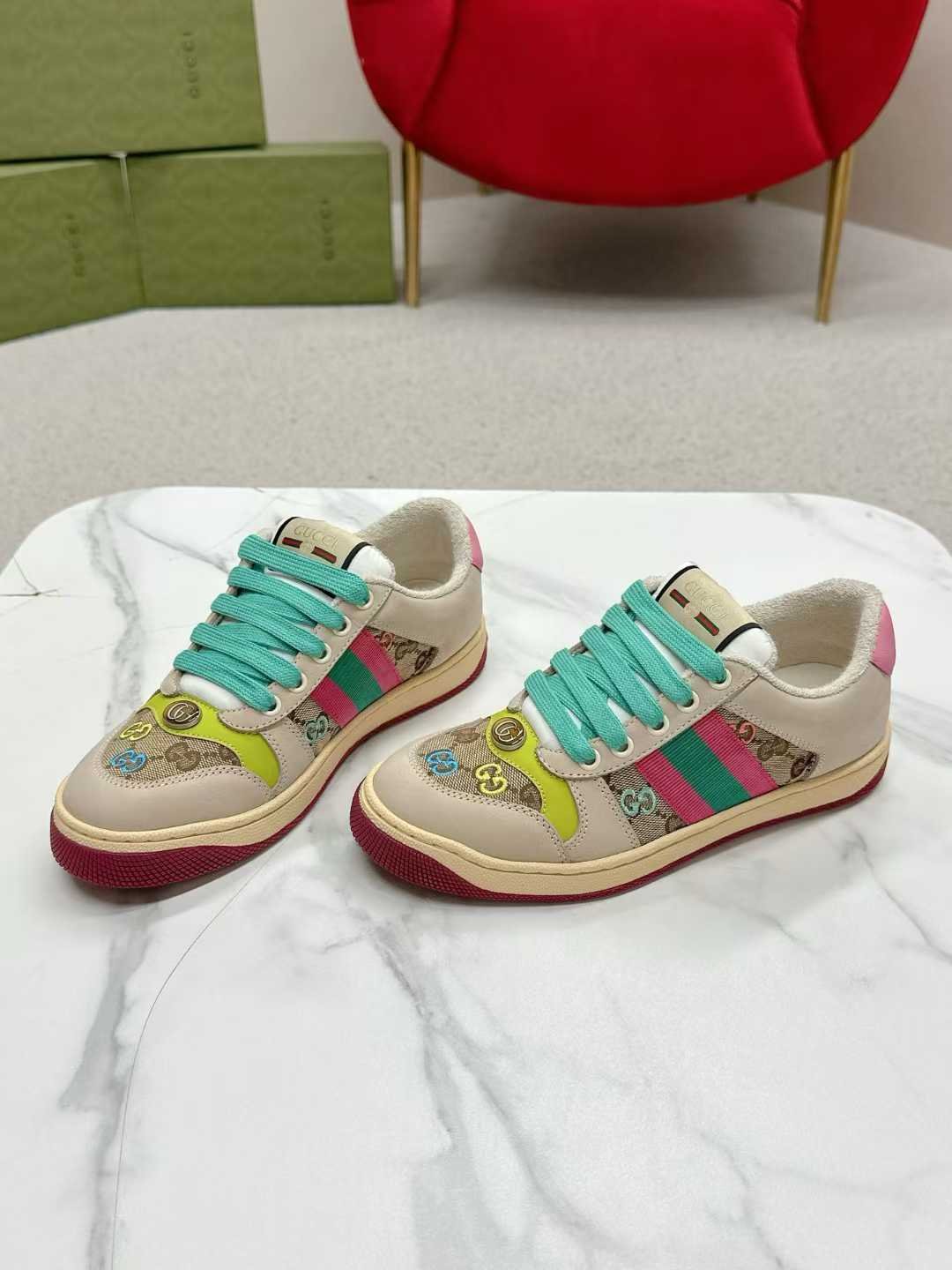 Aurora Custom StudioGucci Screener GG Supreme Sneakers - Image 4