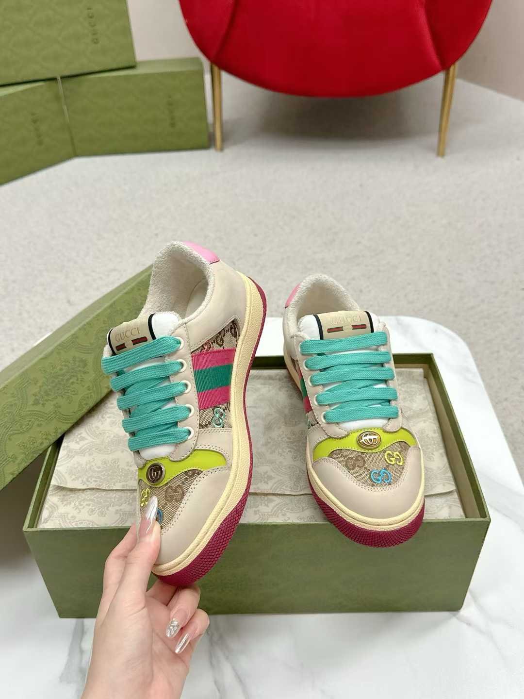 Aurora Custom StudioGucci Screener GG Supreme Sneakers - Image 5