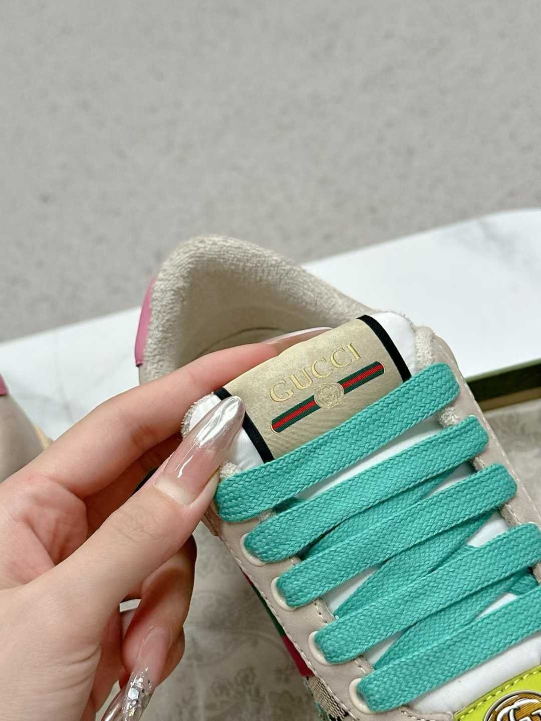 Aurora Custom StudioGucci Screener GG Supreme Sneakers - Image 6