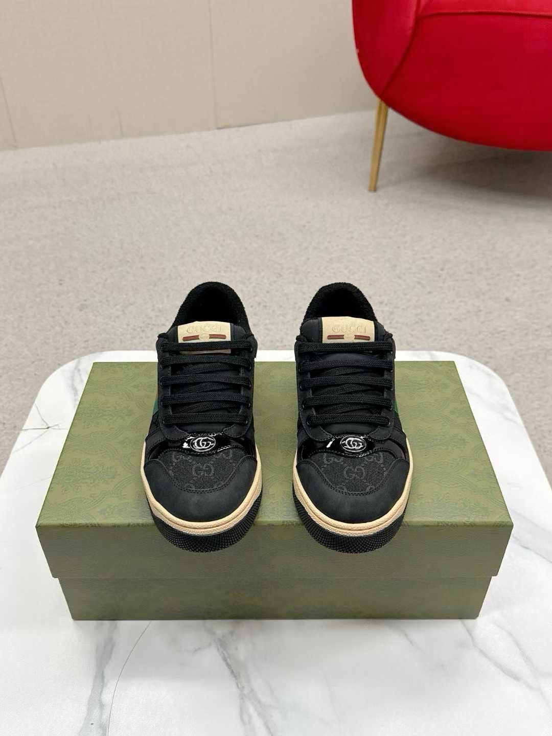 Aurora Custom StudioGucci Screener GG Supreme Sneakers - Image 4