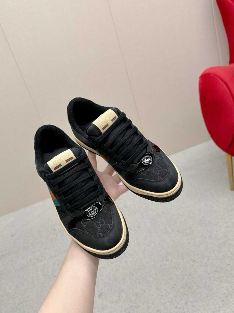 Aurora Custom StudioGucci Screener GG Supreme Sneakers