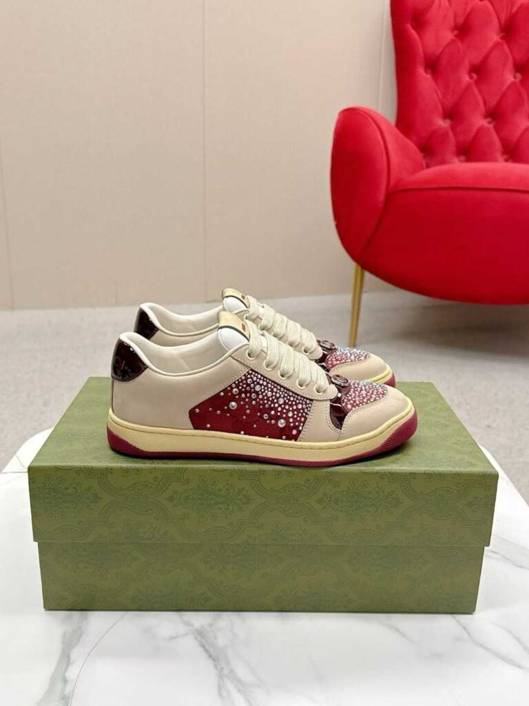 Aurora Custom StudioGucci Screener GG Supreme Sneakers
