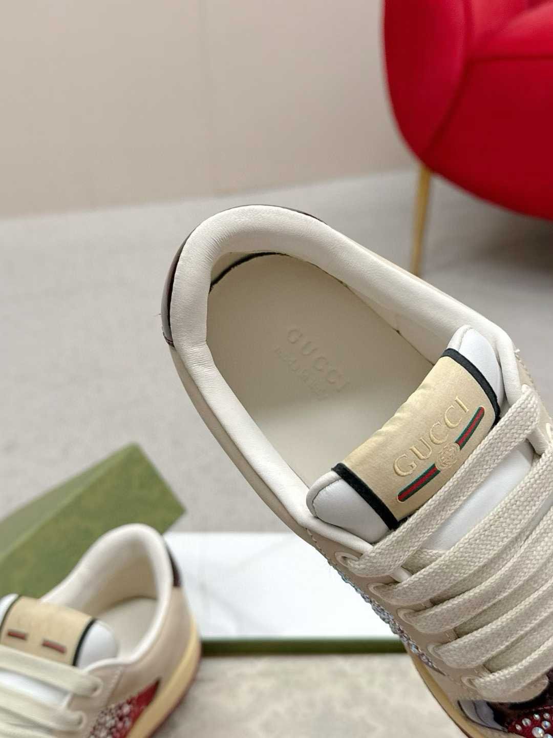 Aurora Custom StudioGucci Screener GG Supreme Sneakers - Image 3