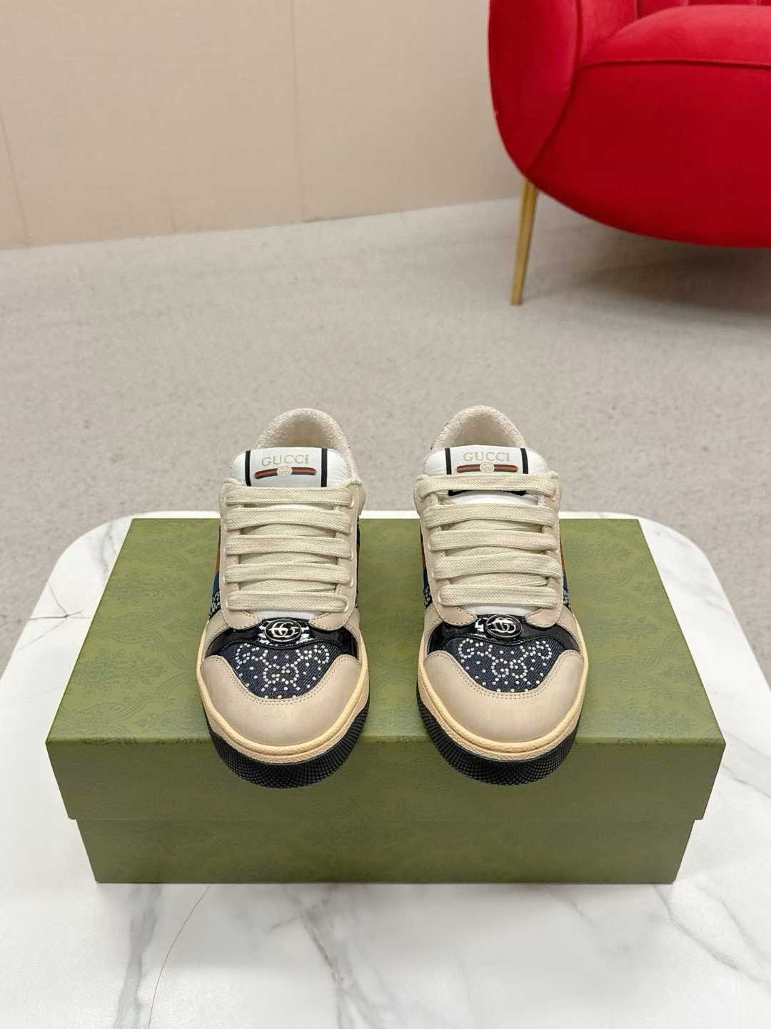 Aurora Custom StudioGucci Screener GG Supreme Sneakers - Image 2