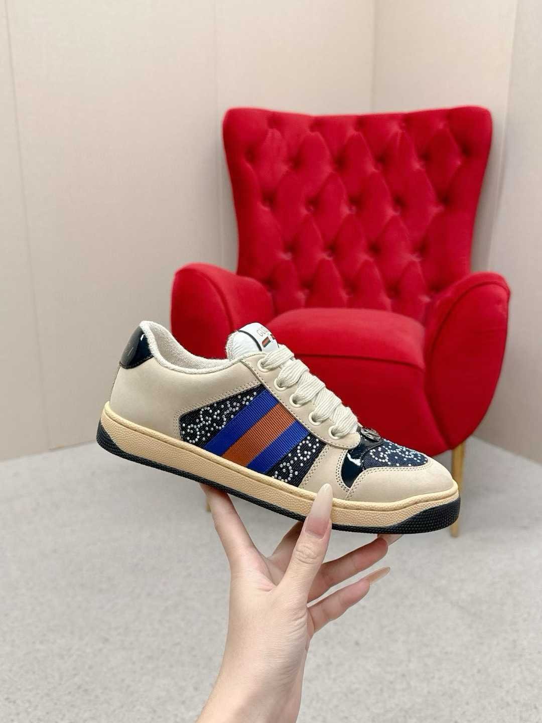 Aurora Custom StudioGucci Screener GG Supreme Sneakers - Image 5