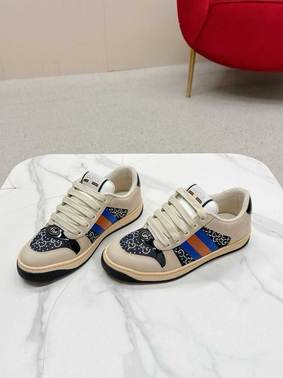 Aurora Custom StudioGucci Screener GG Supreme Sneakers - Image 6