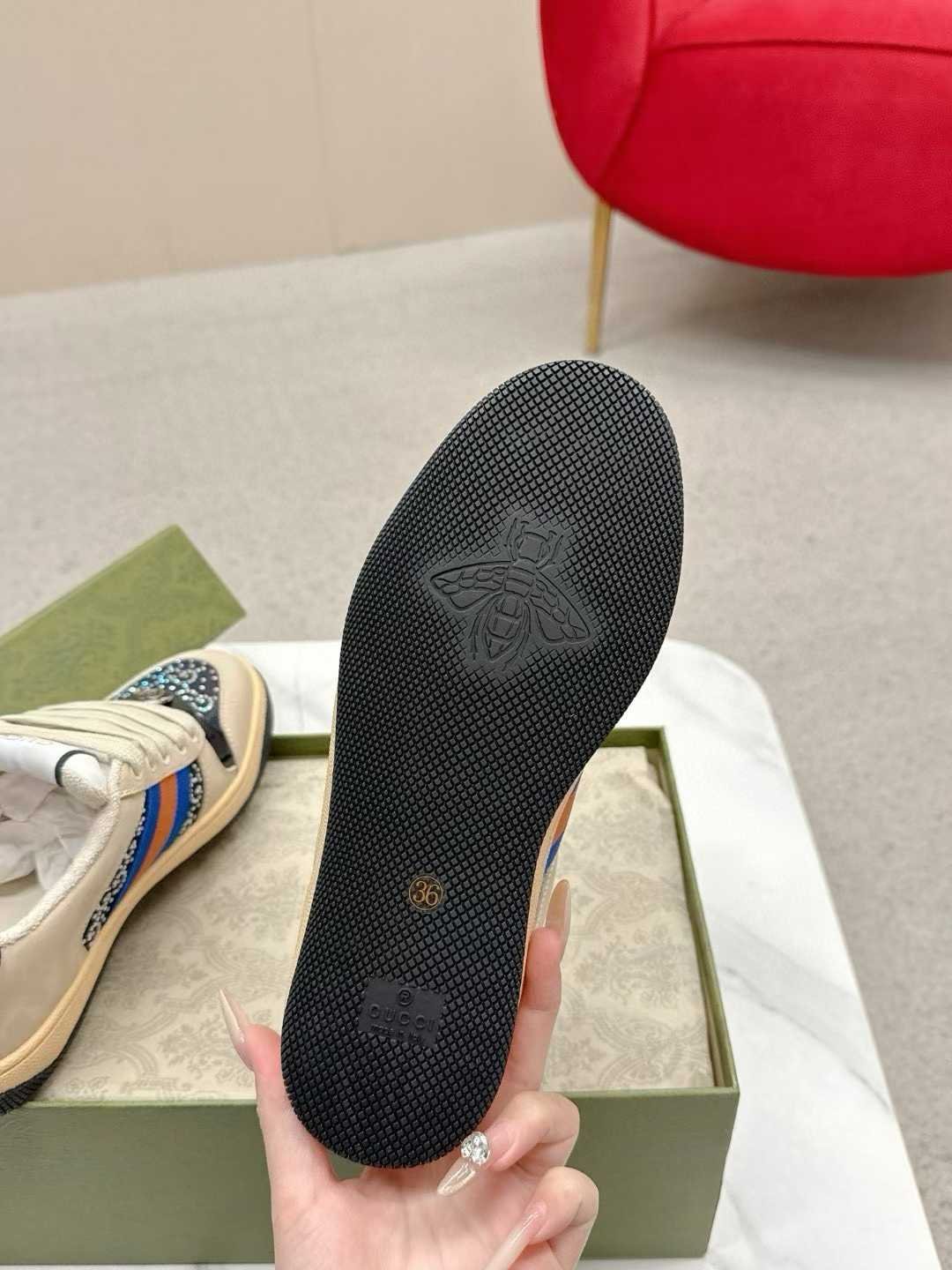 Aurora Custom StudioGucci Screener GG Supreme Sneakers - Image 9
