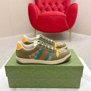 Aurora Custom StudioGucci Screener GG Supreme Sneakers