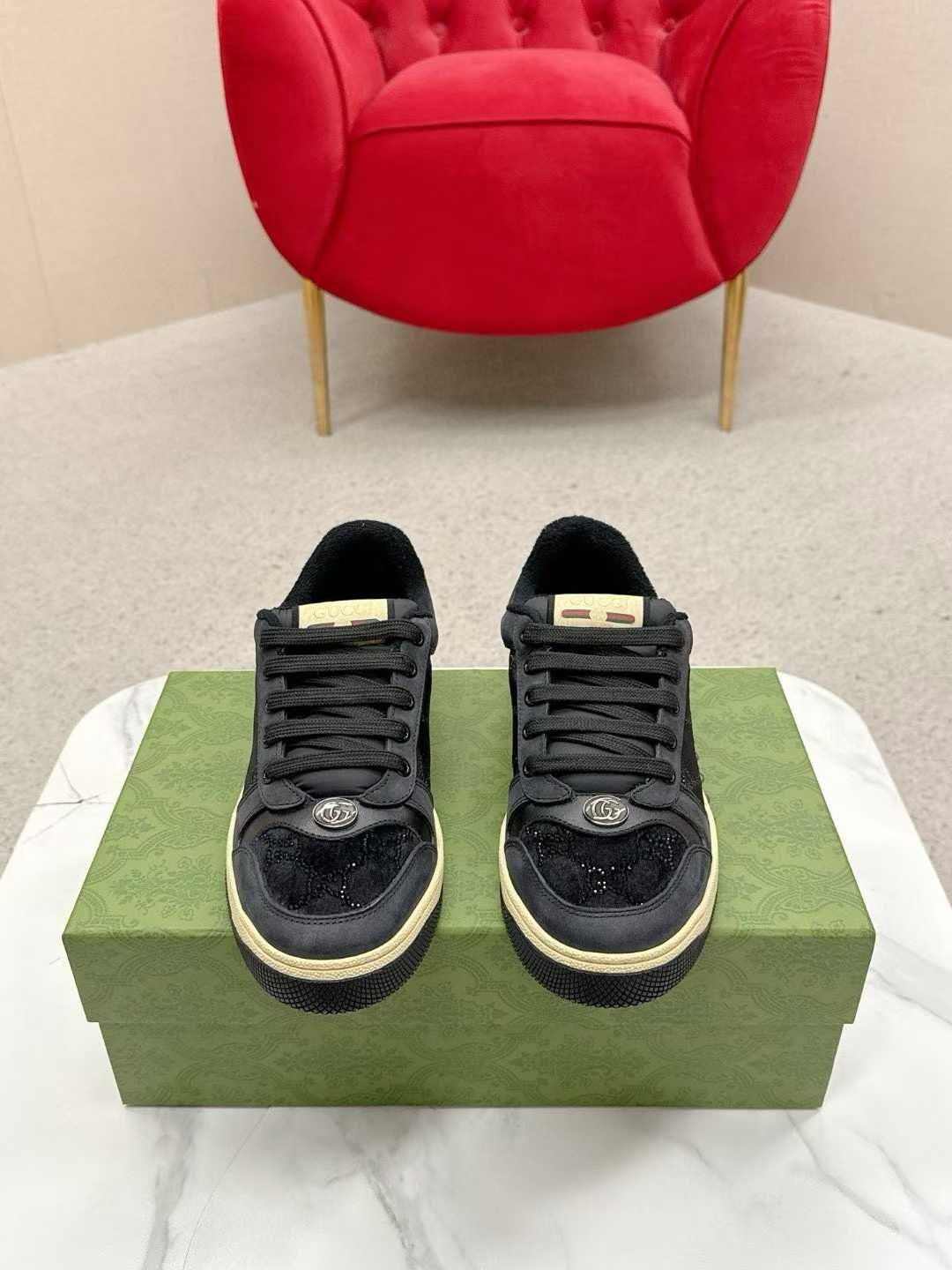 Aurora Custom StudioGucci Screener GG Supreme Sneakers - Image 2