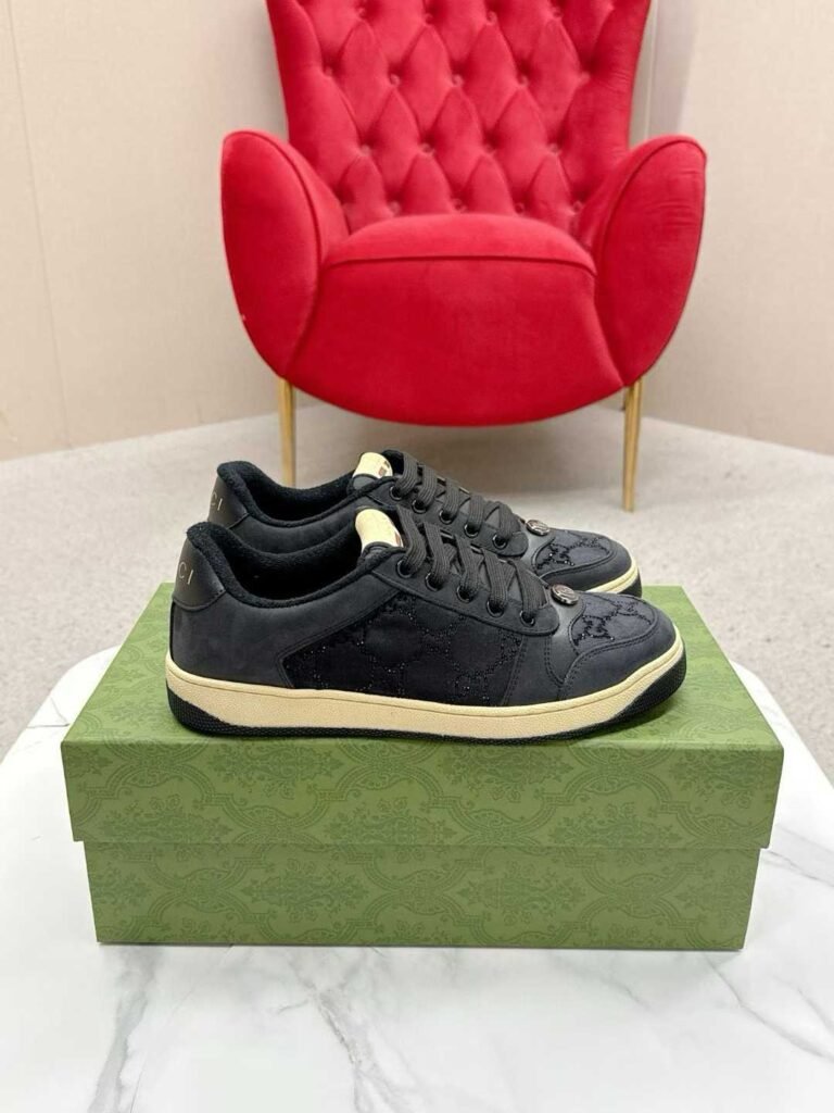 Aurora Custom StudioGucci Screener GG Supreme Sneakers