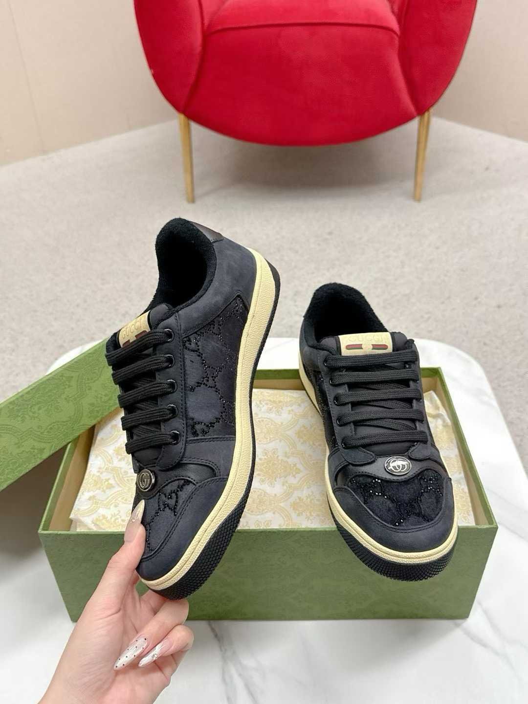 Aurora Custom StudioGucci Screener GG Supreme Sneakers - Image 3