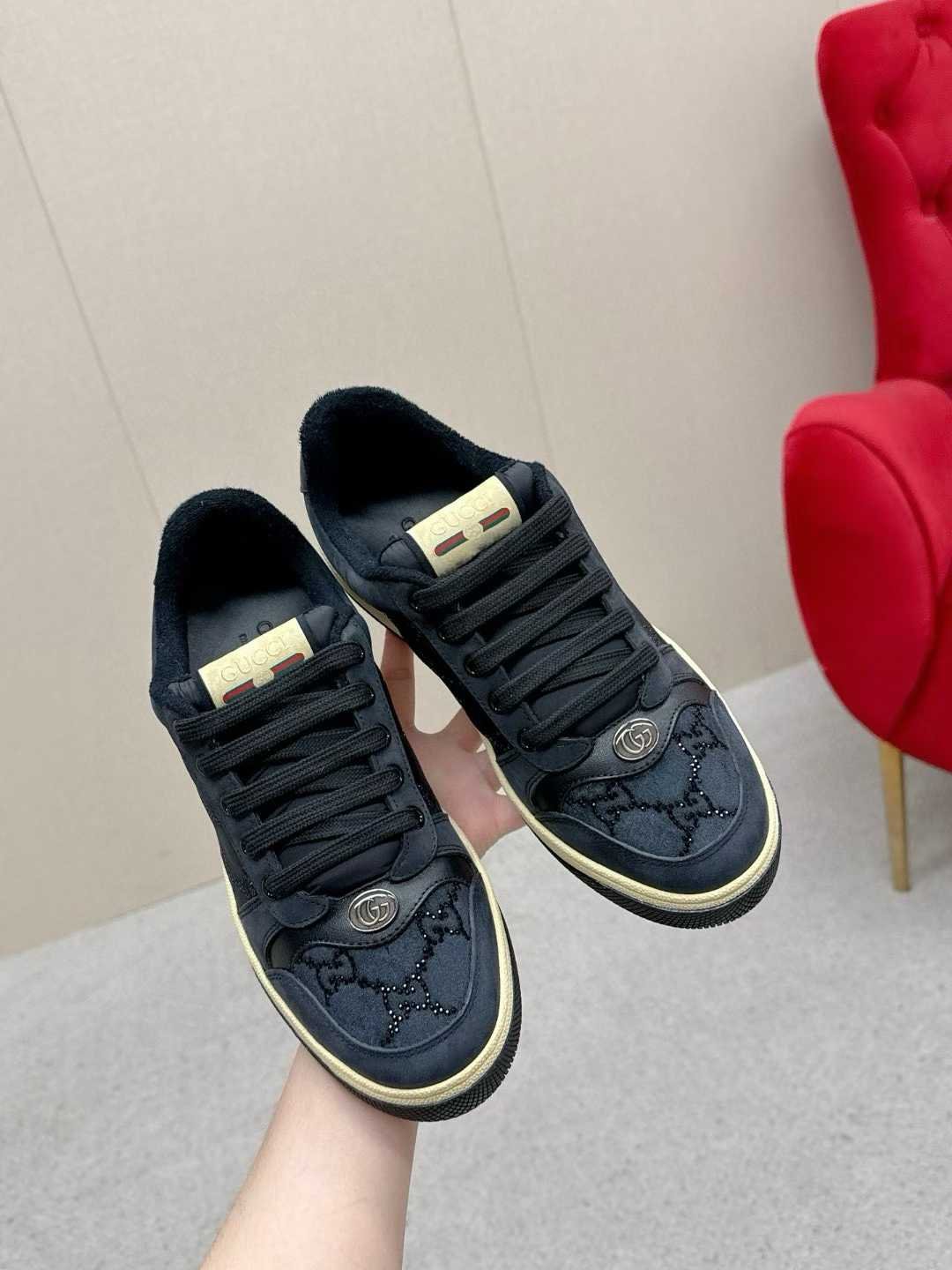 Aurora Custom StudioGucci Screener GG Supreme Sneakers - Image 4