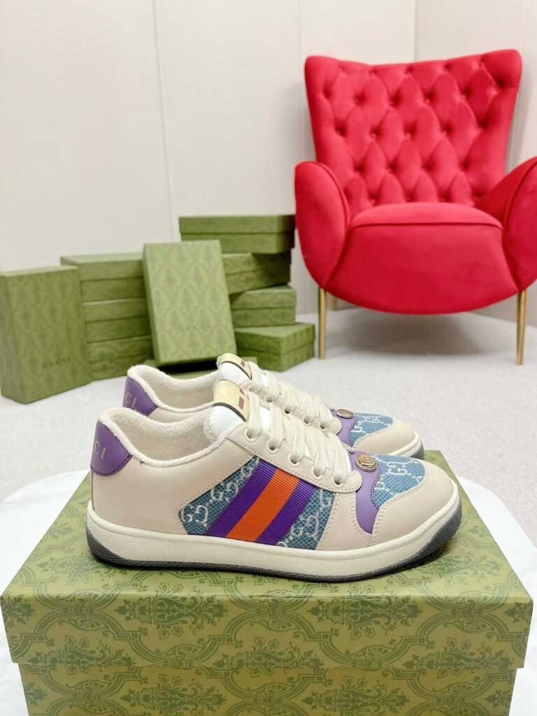 Aurora Custom StudioGucci Screener GG Supreme Sneakers
