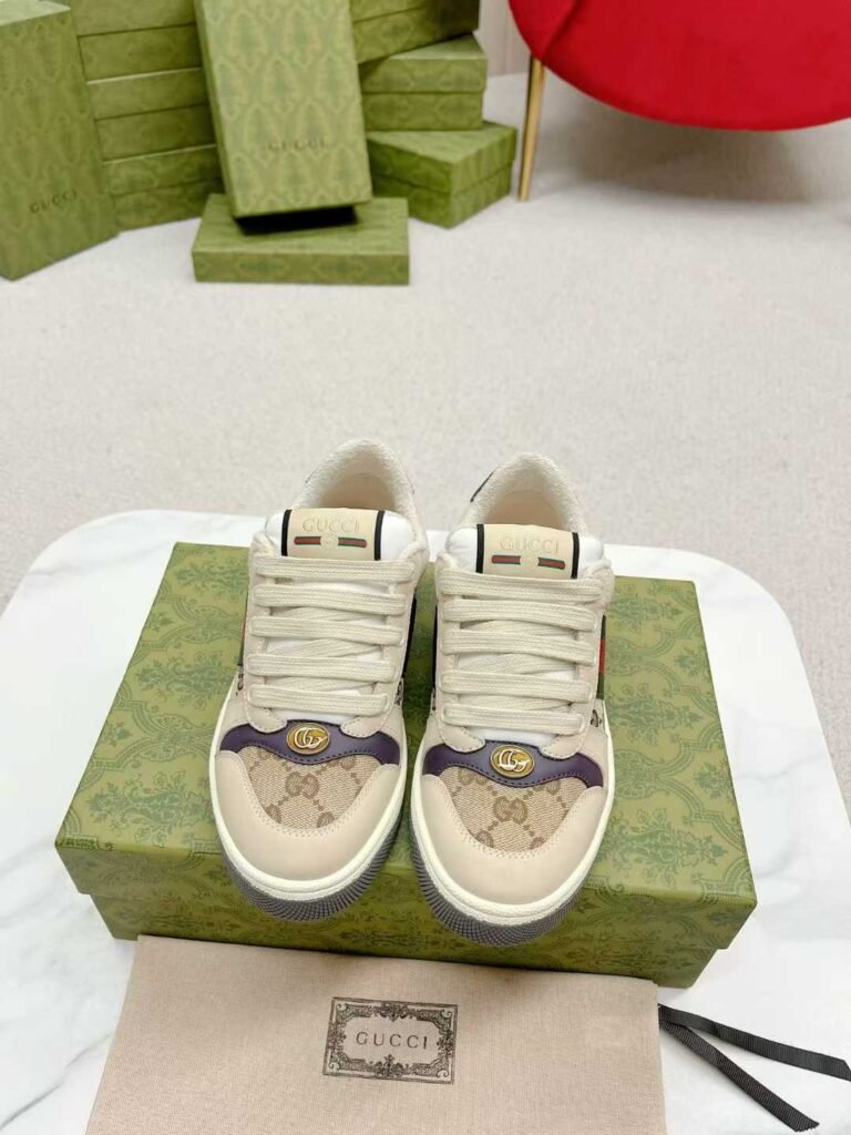 Aurora Custom StudioGucci Screener GG Supreme Sneakers